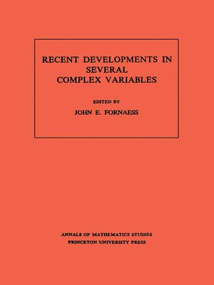 cover image of Recent Developments in Several Complex Variables
